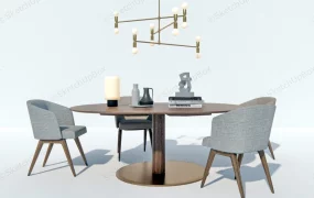 Modern Round Dining Table For 4