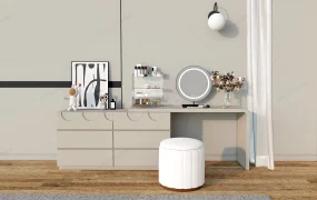 Dresser And Makeup Vanity Combo