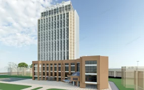 Modern High Rise Office Building