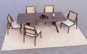 Solid Wood Dining Room Set
