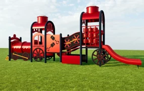 Train Locomotive Playground Slide