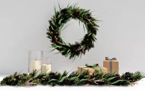 Christmas Wreath With Lights