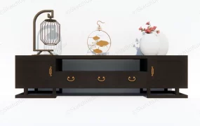 Black TV Stand Cabinet