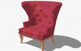 Tufted Wingback Chair