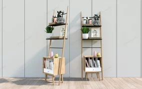 Freestanding Wooden Shelf