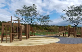Outdoor Wood Playground