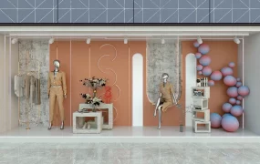 Clothing Store Window Display