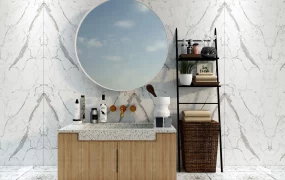Bathroom Vanity & Shelf