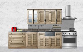 Rustic Farmhouse Kitchen Design Idea