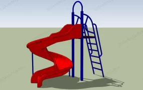 Playground Spiral Slide