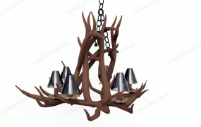 Rustic Antler Chandelier