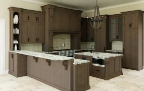 Vintage Kitchen With Island