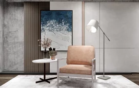 Comfortable Accent Chair And Table