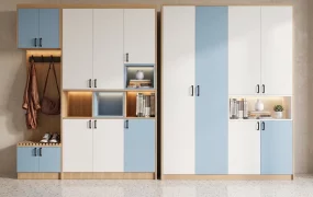Modern Built In Entryway And Hallway Storage System