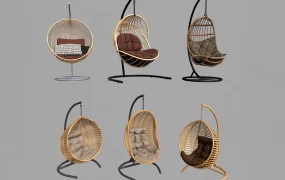 Rattan Hanging Chairs With Stands