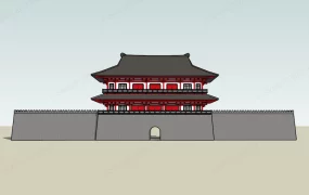 Chinese Ancient City Wall And Gate