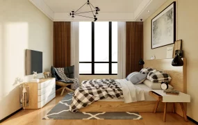 Small Natural Wood Bedroom Ideas