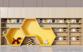 Solid Wood Kids Bookcase