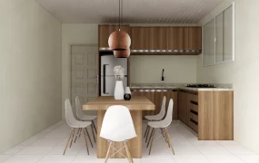 Small Kitchen With Dining Table