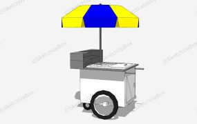 Portable Food Vending Cart
