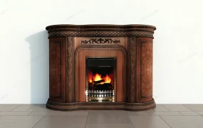 Carved Wood Fireplace Surround
