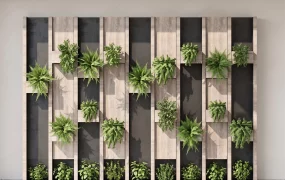 Modern Decorative Living Wall Vertical Planter System
