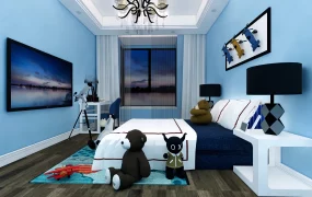 Blue Teen Boy Bedroom