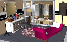 Closet with Dressing Table