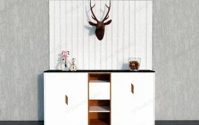 White Entryway Accent Cabinet