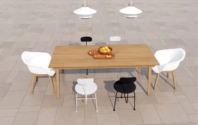 Dining Set And Pendant Lighting