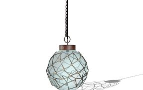 Blue Sphere Pendant Light