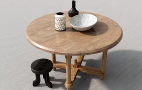 Wabi Sabi Style Dining Table