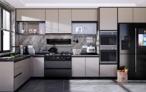 Modern L Shape Kitchen Design