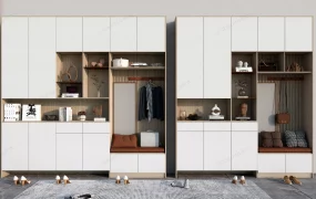 Gorgeous Mudroom Entryway Storage Design