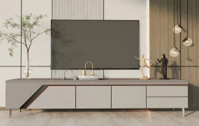 Modern Long TV Media Console