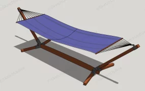 Portable Hammock With Wood Stand