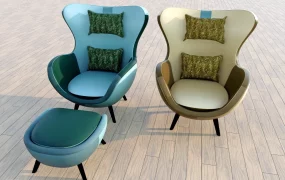 Egg Lounge Chair With Ottoman