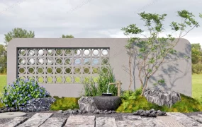 Zen Garden Wall Design