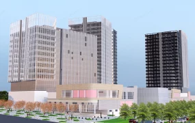 Modern Mixed Use Commercial Complex