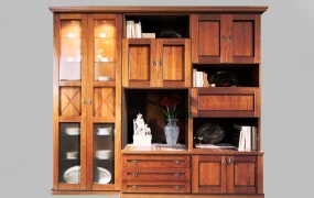 Multi Functional Wooden Wall Unit
