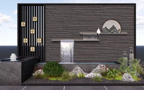 Garden Wall Water Features Idea