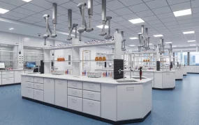 Modern Scientific Laboratory Interior