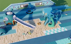 Beach Themed Children's Playground