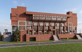 Brutalist Inspired University Building