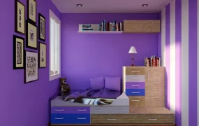 Small Purple Kids Room