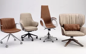 Collection Of Modern Ergonomic Office And Lounge Chairs