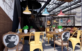 Industrial Restaurant Interior Design