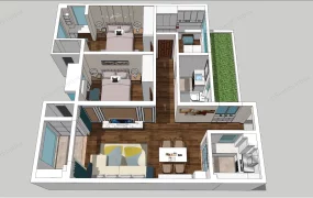 2 Bedroom Apartment Interior