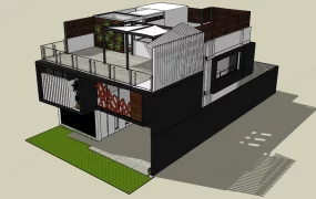 Modern House With Rooftop Kitchen