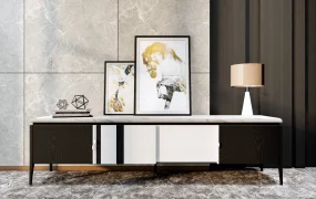 Black And White Sideboard